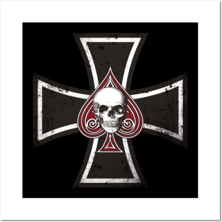 Iron Cross with Ace of Spades Posters and Art